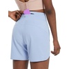 image:imagebaleaf Womens 5 Workout Shorts Athletic Running Shorts High Waisted with Zipper Pocket Gym Quick Dry Hiking SportsLight Blue