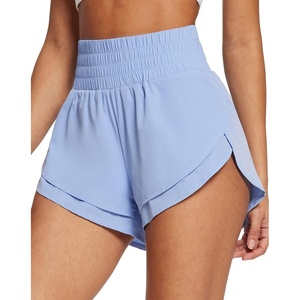 image:imagebaleaf Womens 3 Workout Shorts High Waisted Athletic Running Shorts with Liner Sports Lightweight Quick DryAblue