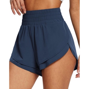 image:imagebaleaf Womens 3 Workout Shorts High Waisted Athletic Running Shorts with Liner Sports Lightweight Quick DryAnavy