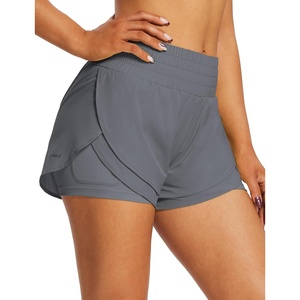 image:imagebaleaf Womens 3 Workout Shorts High Waisted Athletic Running Shorts with Liner Sports Lightweight Quick DryBdark Grey