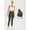 image:imagebaleaf Nuleaf High Waisted Workout Leggings for Women 25  Buttery Soft Tummy Control Gym Fitness Yoga 78 Pant with PocketsDark Green