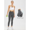 image:imagebaleaf Nuleaf High Waisted Workout Leggings for Women 25  Buttery Soft Tummy Control Gym Fitness Yoga 78 Pant with PocketsDark Grey