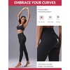 image:imagebaleaf Sweatleaf Womens High Waisted Leggings 25 Tummy Control Butt Lifting Yoga Workout Running PantsBlack