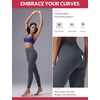 image:imagebaleaf Sweatleaf Womens High Waisted Leggings 25 Tummy Control Butt Lifting Yoga Workout Running PantsDark Grey