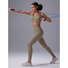 image:imagebaleaf Sweatleaf Womens High Waisted Leggings 25 Tummy Control Butt Lifting Yoga Workout Running PantsKhaki