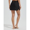 image:imagebaleaf Womens 2025 17 Swim Skirt Bottoms High Waisted Modest Bathing Suit Skirt Tummy Control Swim BottomsBlack