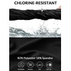 image:imagebaleaf Womens 2025 17 Swim Skirt Bottoms High Waisted Modest Bathing Suit Skirt Tummy Control Swim BottomsBlack