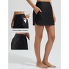 image:imagebaleaf Womens 2025 17 Swim Skirt Bottoms High Waisted Modest Bathing Suit Skirt Tummy Control Swim BottomsBlack