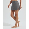 image:imagebaleaf Womens 2025 17 Swim Skirt Bottoms High Waisted Modest Bathing Suit Skirt Tummy Control Swim BottomsDark Gray