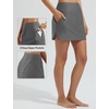 image:imagebaleaf Womens 2025 17 Swim Skirt Bottoms High Waisted Modest Bathing Suit Skirt Tummy Control Swim BottomsDark Gray