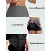 image:imagebaleaf Womens 2025 17 Swim Skirt Bottoms High Waisted Modest Bathing Suit Skirt Tummy Control Swim BottomsDark Gray