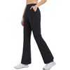 image:imagebaleaf Womens 2629 Work Pants Stretchy Golf Lightweight Stretch Flare Dress Pant Pockets Bussiness UPF 5029inblack