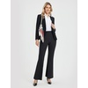 image:imagebaleaf Womens 2629 Work Pants Stretchy Golf Lightweight Stretch Flare Dress Pant Pockets Bussiness UPF 5029inblack