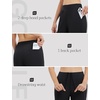 image:imagebaleaf Womens 2629 Work Pants Stretchy Golf Lightweight Stretch Flare Dress Pant Pockets Bussiness UPF 5029inblack