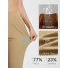 image:imagebaleaf Womens 2629 Work Pants Stretchy Golf Lightweight Stretch Flare Dress Pant Pockets Bussiness UPF 5029inbrown