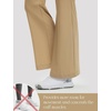 image:imagebaleaf Womens 2629 Work Pants Stretchy Golf Lightweight Stretch Flare Dress Pant Pockets Bussiness UPF 5029inbrown