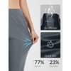 image:imagebaleaf Womens 2629 Work Pants Stretchy Golf Lightweight Stretch Flare Dress Pant Pockets Bussiness UPF 5029indark Gray