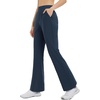 image:imagebaleaf Womens 2629 Work Pants Stretchy Golf Lightweight Stretch Flare Dress Pant Pockets Bussiness UPF 5029innavy Blue