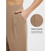 image:imagebaleaf Womens Fleece Lined Pants Golf Winter Pockets High Waisted Thermal Cold Travel WorkBrown