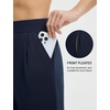 image:imagebaleaf Womens Fleece Lined Pants Golf Winter Pockets High Waisted Thermal Cold Travel WorkNavy Blue
