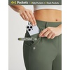 image:imagebaleaf Womens Golf Pants 25 Deep Pockets with Belt Loop Stretch Travel Casual Work Petite Ankle Slacks LightweightArmy Green