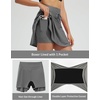 image:imagebaleaf Womens High Waisted 15 Swim Skirt Boxer Liner Quick Dry Bathing Suit Tankini Swimsuit Bottoms with Zipper PocketDark Gray
