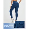 image:imagebaleaf Workout Leggings for Women with Pockets Drawstring Tummy Control Scrunch Butt 78 Ankle Petite Yoga Pants RunningNavy