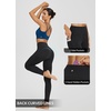 image:imagebaleaf Workout Leggings with Pockets for Women High Waisted Tummy Control Plus Size Yoga Pants for Running Gym AthleticBlack