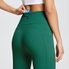 image:imagebaleaf Workout Leggings with Pockets for Women High Waisted Tummy Control Plus Size Yoga Pants for Running Gym AthleticDark Green