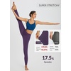 image:imagebaleaf Workout Leggings with Pockets for Women High Waisted Tummy Control Plus Size Yoga Pants for Running Gym AthleticShadow Purple