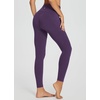 image:imagebaleaf Workout Leggings with Pockets for Women High Waisted Tummy Control Plus Size Yoga Pants for Running Gym AthleticShadow Purple