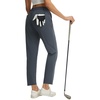 image:imagebaleaf Womens Golf Pants 25 Deep Pockets with Belt Loop Stretch Travel Casual Work Petite Ankle Slacks LightweightDark Gray