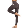 image:imagebaleaf Workout Leggings with Pockets for Women High Waisted Tummy Control Plus Size Yoga Pants for Running Gym AthleticSeal Brown