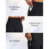 image:imagebaleaf Womens Golf Pants 2527 Straight Leg Stretch Work Travel Pant with Pockets Dressy Bussiness Casual Slacks UPF 50Black