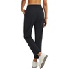 image:imagebaleaf Womens Golf Pants 2527 Straight Leg Stretch Work Travel Pant with Pockets Dressy Bussiness Casual Slacks UPF 50Black