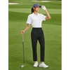 image:imagebaleaf Womens Golf Pants 2527 Straight Leg Stretch Work Travel Pant with Pockets Dressy Bussiness Casual Slacks UPF 50Black