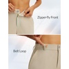 image:imagebaleaf Womens Golf Pants 2527 Straight Leg Stretch Work Travel Pant with Pockets Dressy Bussiness Casual Slacks UPF 50Khaki