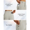 image:imagebaleaf Womens Golf Pants 2527 Straight Leg Stretch Work Travel Pant with Pockets Dressy Bussiness Casual Slacks UPF 50Light Brown