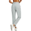 image:imagebaleaf Womens Golf Pants 2527 Straight Leg Stretch Work Travel Pant with Pockets Dressy Bussiness Casual Slacks UPF 50Light Gray