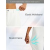 image:imagebaleaf Womens Golf Pants 2527 Straight Leg Stretch Work Travel Pant with Pockets Dressy Bussiness Casual Slacks UPF 50Star White