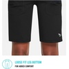 image:imagebaleaf Womens Bermuda Long Shorts 10 Knee Length High Rise Athletic Shorts Pull On Workout Walking Golf Running SummerBlack