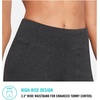 image:imagebaleaf Womens Bermuda Long Shorts 10 Knee Length High Rise Athletic Shorts Pull On Workout Walking Golf Running SummerCotton Blend  Heather Gray