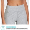 image:imagebaleaf Womens Bermuda Long Shorts 10 Knee Length High Rise Athletic Shorts Pull On Workout Walking Golf Running SummerCotton Blend  Heather Light Gray