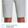 image:imagebaleaf Womens Bermuda Long Shorts 10 Knee Length High Rise Athletic Shorts Pull On Workout Walking Golf Running SummerCotton Blend  Heather Light Gray