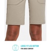 image:imagebaleaf Womens Bermuda Long Shorts 10 Knee Length High Rise Athletic Shorts Pull On Workout Walking Golf Running SummerKhaki