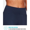 image:imagebaleaf Womens Bermuda Long Shorts 10 Knee Length High Rise Athletic Shorts Pull On Workout Walking Golf Running SummerNavy