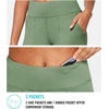image:imagebaleaf Womens Bermuda Long Shorts 10 Knee Length High Rise Athletic Shorts Pull On Workout Walking Golf Running SummerOlive Green