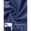 image:imagebaleaf Womens Bermuda Shorts 12 Long Knee Length Running Athletic High Waist Zipper Pocket Quick Dry Loose FitNavy Blue