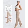 image:imagebaleaf Womens Flare Leggings with Pockets Yoga Pants High Waist Casual Workout Gym Bell Bottom LeggingKhaki