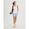 image:imagebaleaf Womens 7 Athletic Shorts Quick Dry Running Workout Lightweight High Waisted Long Shorts with PocketsLight Blue
